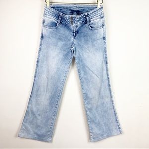 Wide Leg Sun Bleached Vintage Denim Jeans